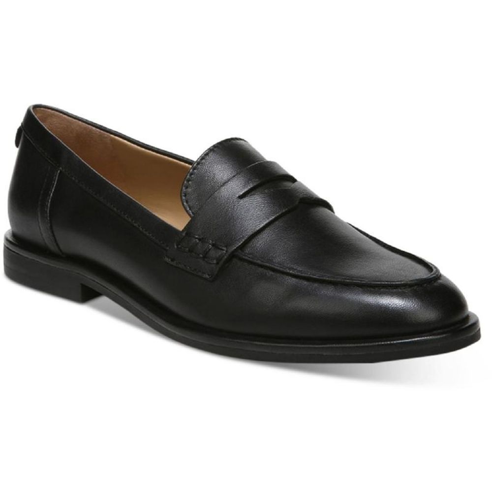 Sam Edelman Womens Birch Black Leather Slip On Dressy Penny Loafers Shoes NWT